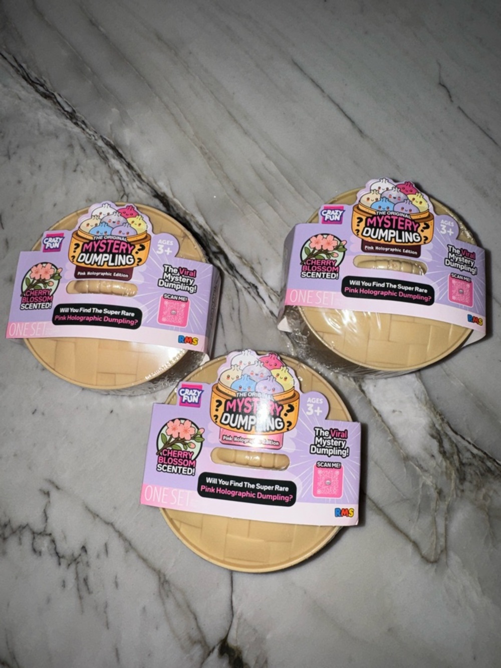 RMS Mystery Dumpling cherry blossom Scented Pink holographic edition